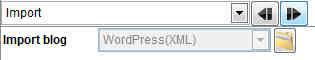 Blog Parameters - General - Import